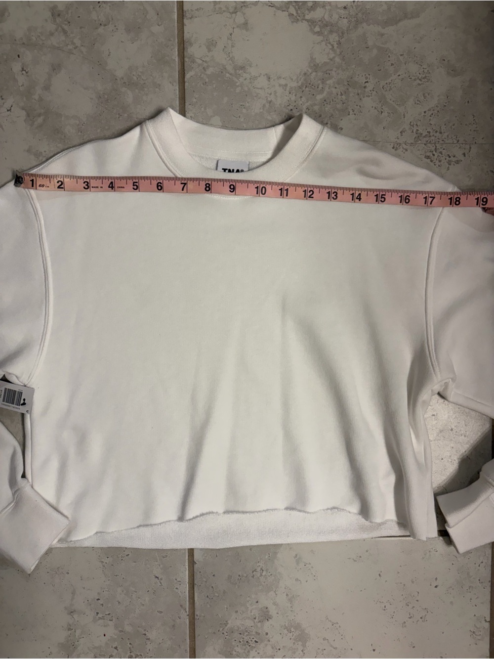 Aritzia | TNA Boyfriend Cropped Crewneck Sweatshirt | Sz 2XS (Fits like Sz S) - Picture 10 of 12